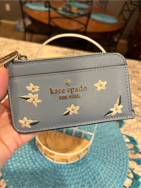 kate spade Handbags - Kate Spade Madison Floral Embroidered Leather Card Holder